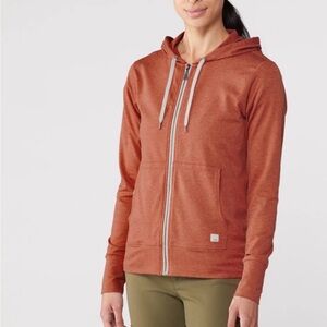 Vuori Rust Halo Performance Zip-Up Sweater